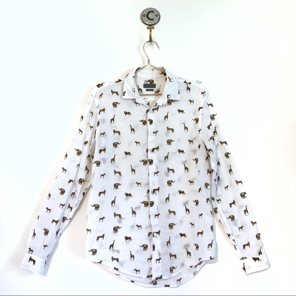 ZARA Man Safari Slim Fit Shirt
